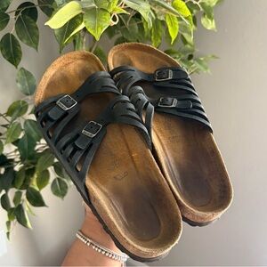 Birkenstock Black Granada Double Strap Sandals Women’s Size 42 USA 11/11.5